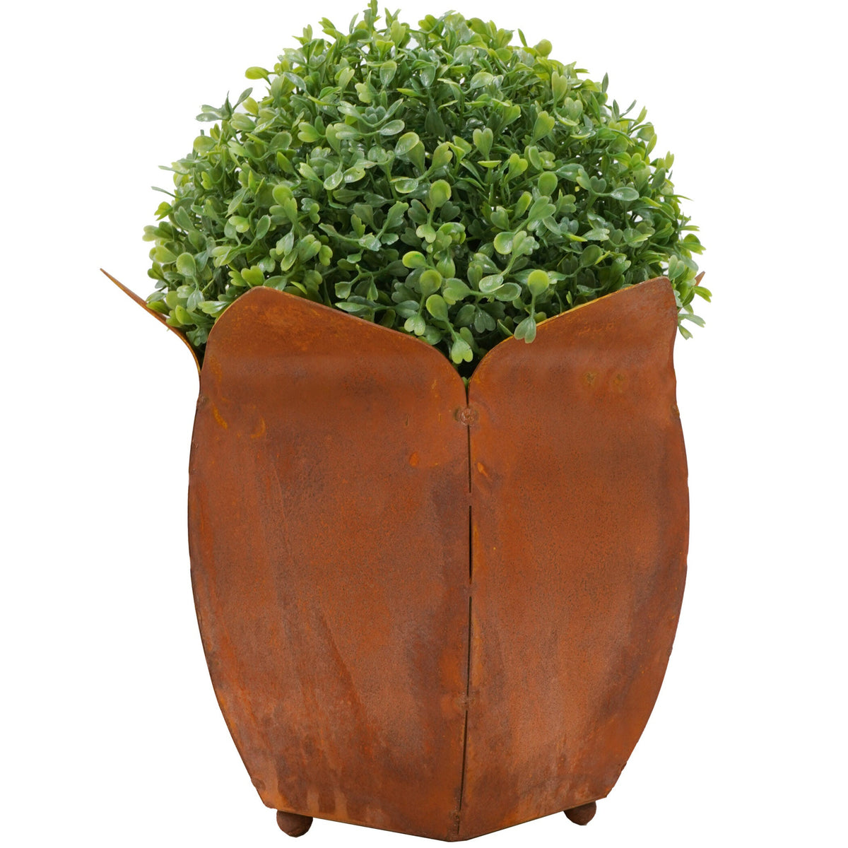 2er Set Pflanztöpfe Tulpe, Ø 37 & 42 cm, Edelrost