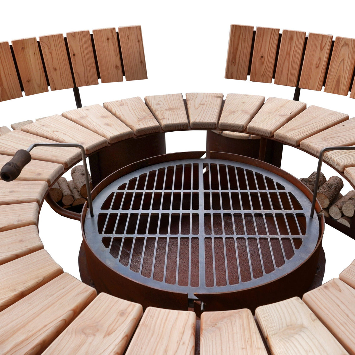 Grill & Feuerstelle Freiburg Deluxe, Ø 140 cm, 5-teilig