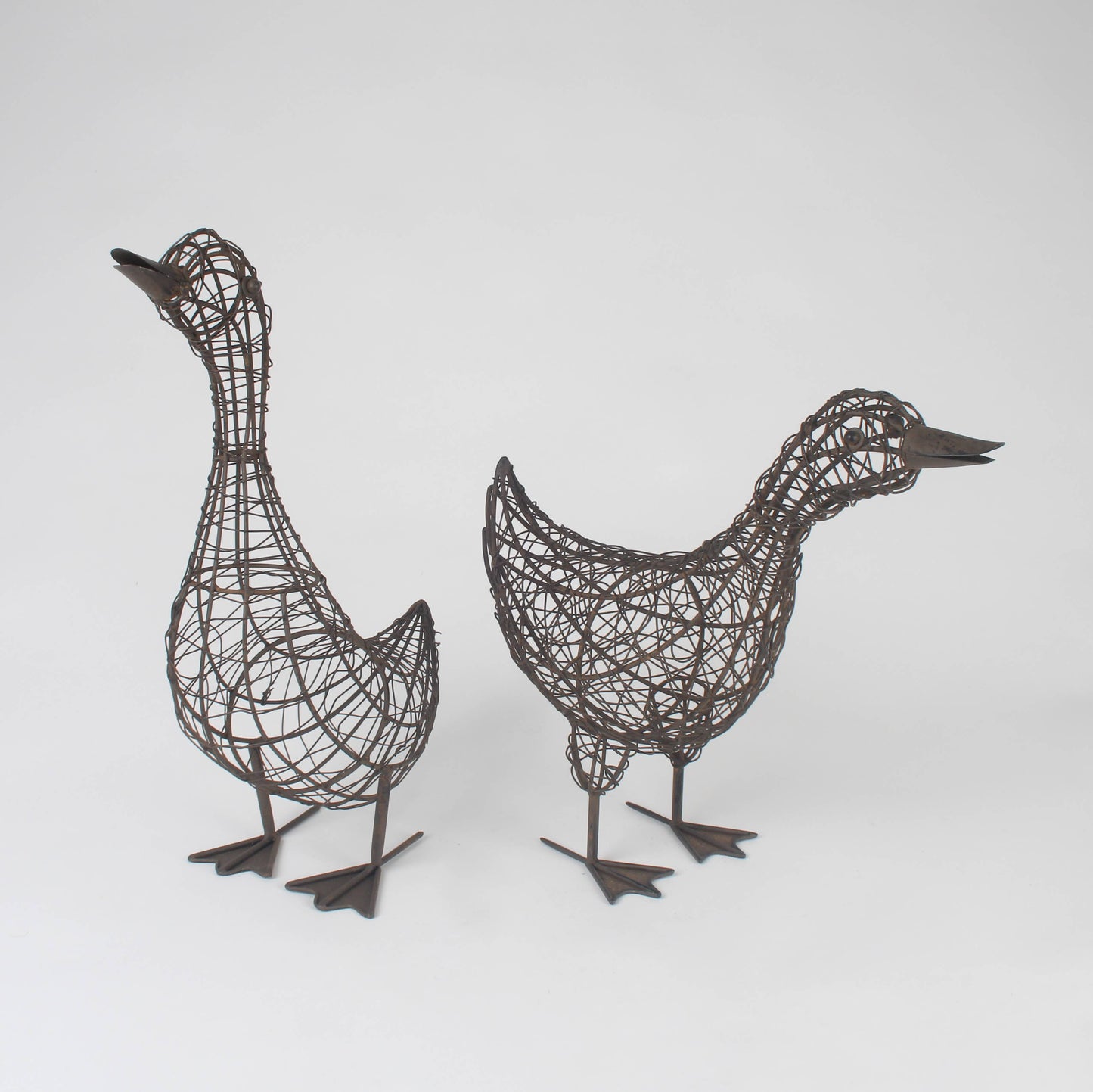 Gänse-Skulptur aus Drahtgeflecht – 46 cm
