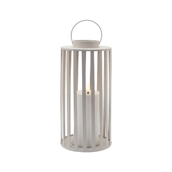 LED-Laternen Lumière in Beige mit Timer – 2er-Set