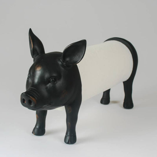 Küchenpapierhalter als Schweinchen