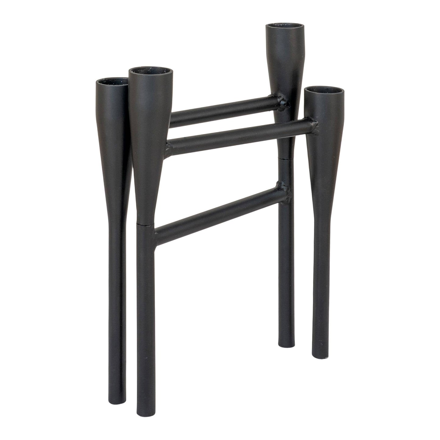 Kerzenhalter aus Metall Schwarz – für 4 Kerzen