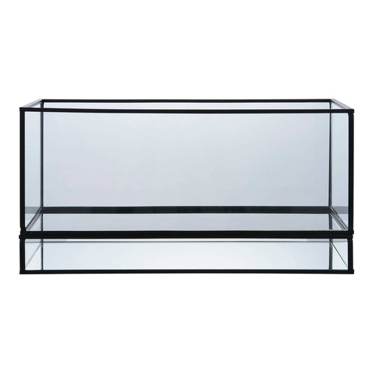 Hurricane Kerzenhalter Schwarz, aus Metall & Glas