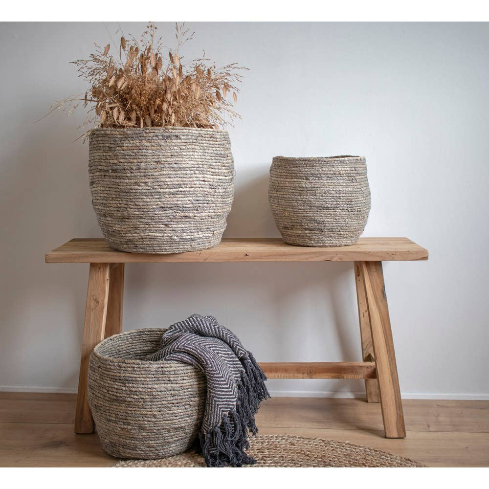 Bank, aus hochwertigem Teakholz, 90 cm lang, in Braun
