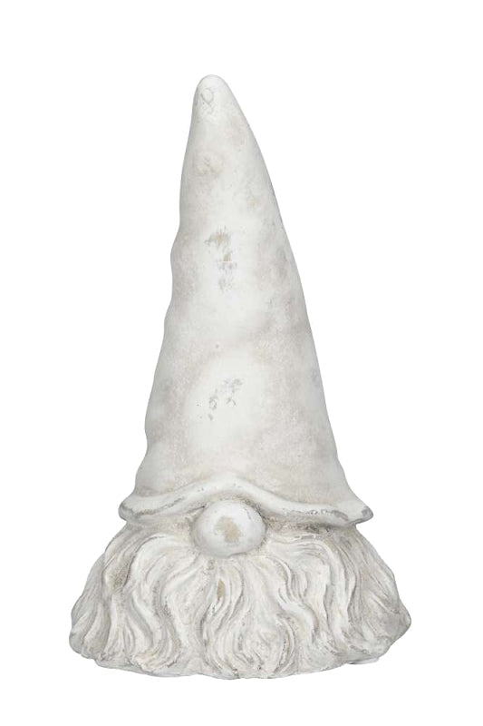 2er Set Wichtel aus Zement, in Creme