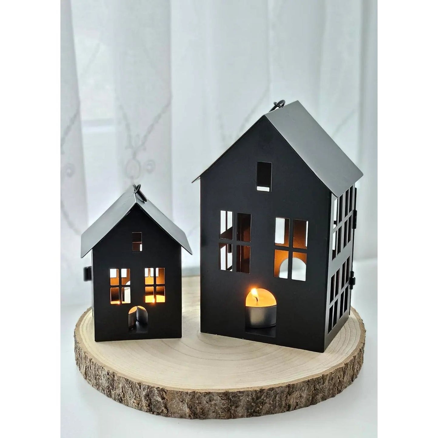 3er Set Laternenhäuser