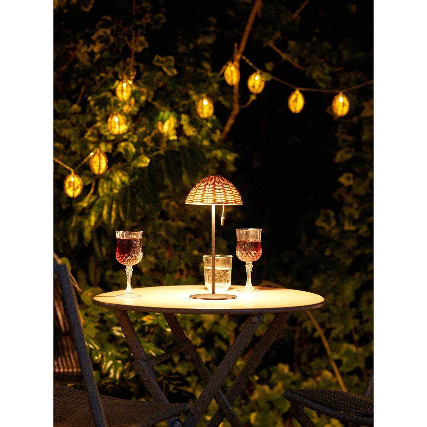 Wigan LED Tischlampe - Natur / Schwarz