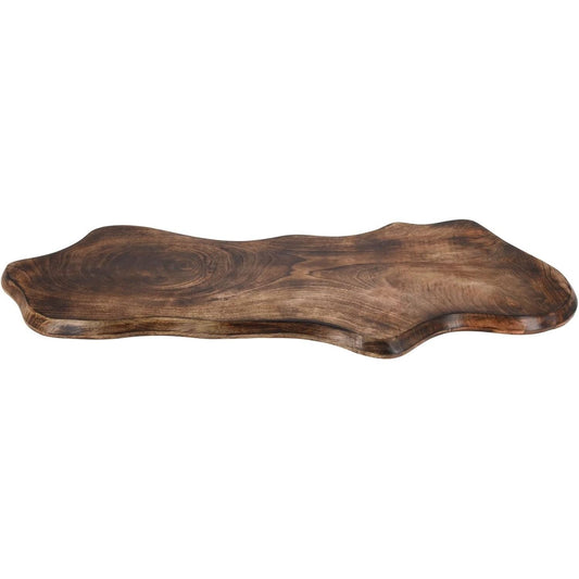 XXL Holzbrett Schneidebrett Mangoholz Servierbrett Platte Holz braun Brett 80 cm