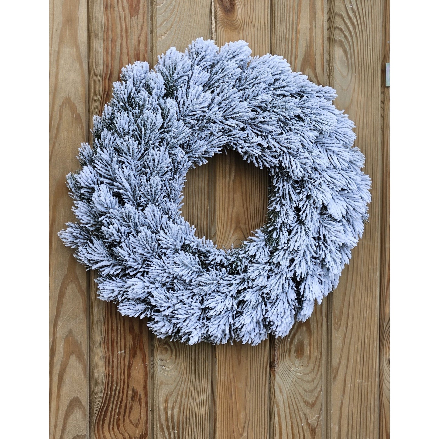 Adventskranz Tannenkranz Weihnachtskranz künstlicher Deko-Kranz grün weiß Ø 40cm