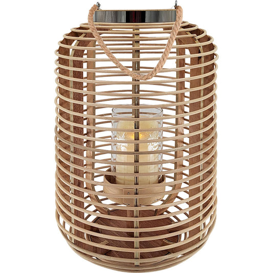 Laterne mit Griff aus Weide