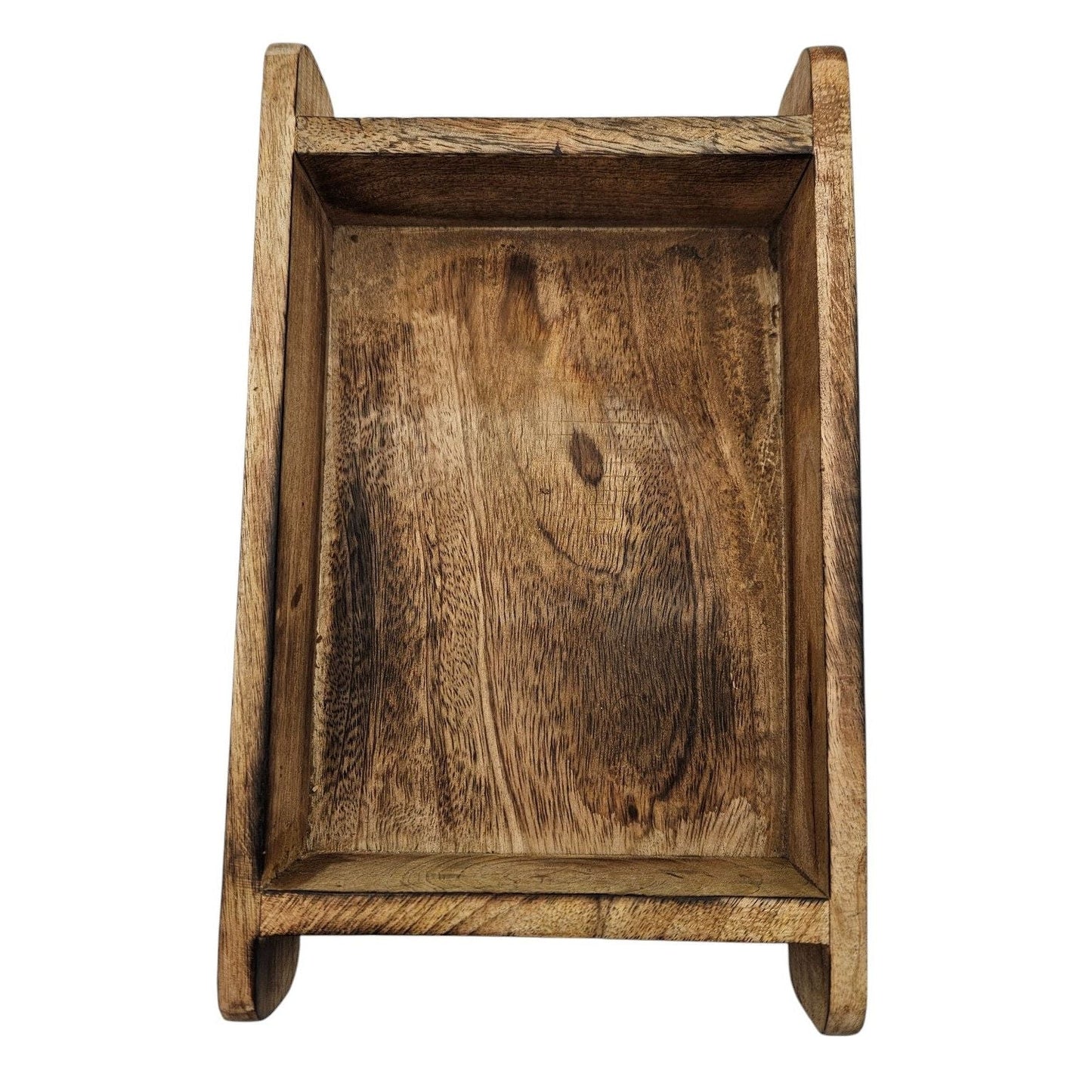 Holzkiste Ziegelform Mangoholz Ziegelleistenform Kiste Landhaus Holz Kasten klein 26x16cm