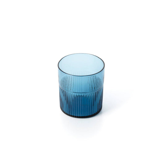 Der Azure Rippled Low Tumbler - Blau