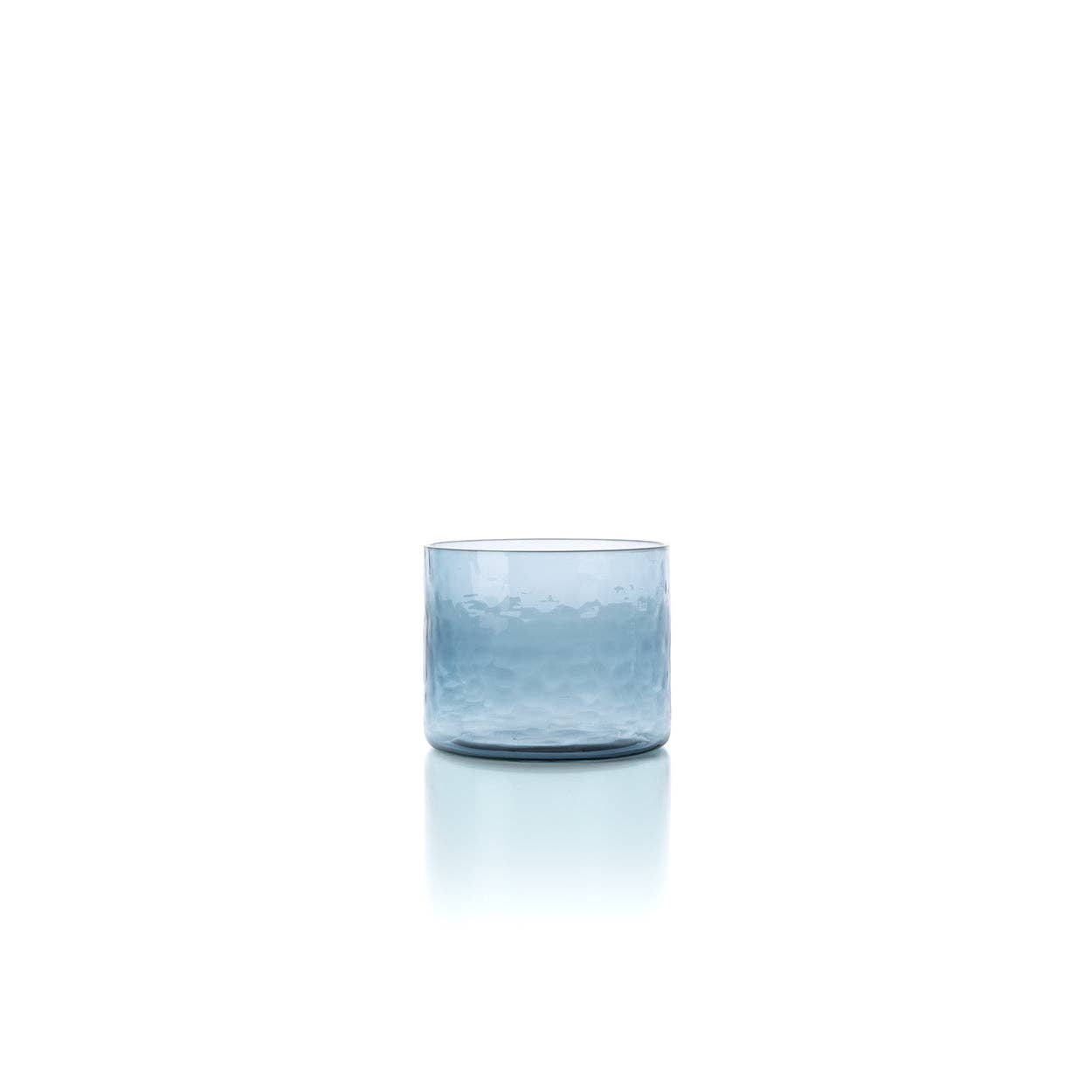 Der Azure Hammered Low Tumbler - Blau