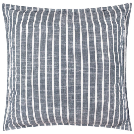 Hessle Streifen Outdoor-Kissen Marineblau – 45 × 45 cm