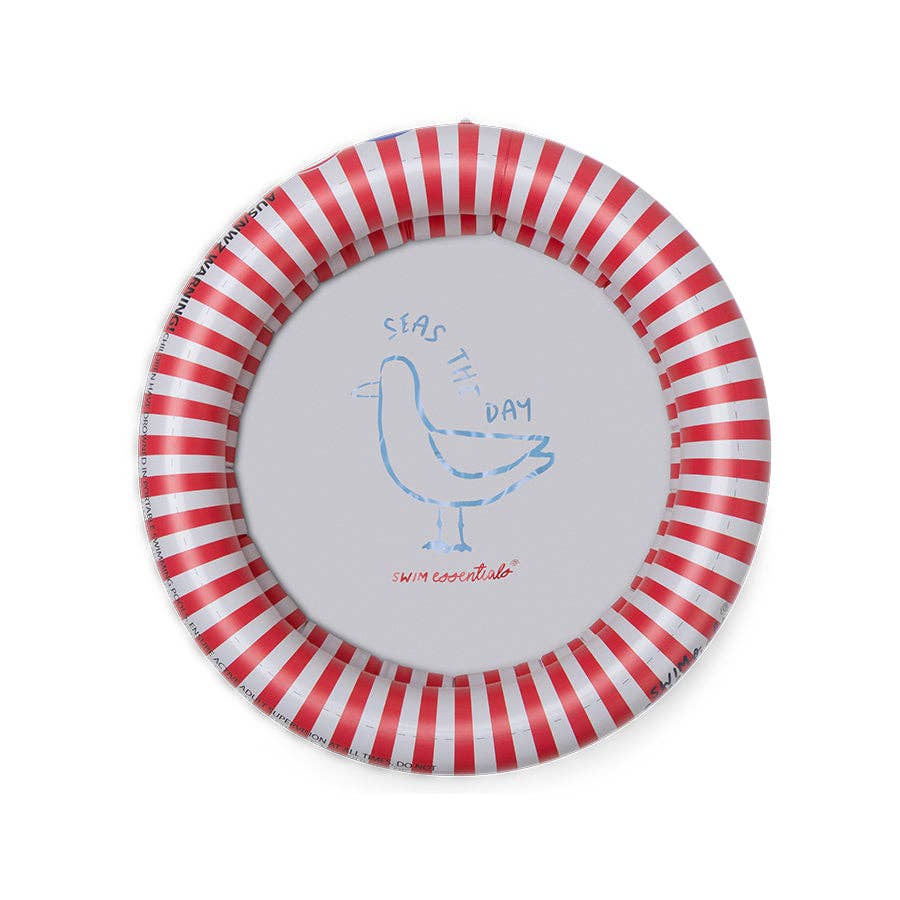 Baby Pool „Seas The Day“ Rot – Ø 60 cm