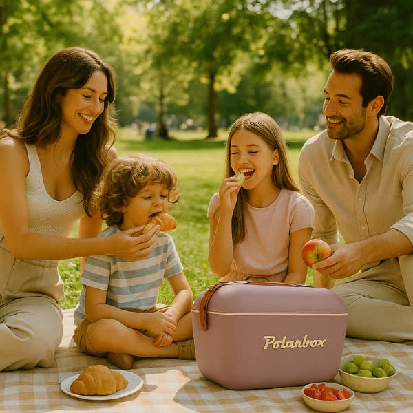 Polarbox Kühlbox Lila 12L – Gold