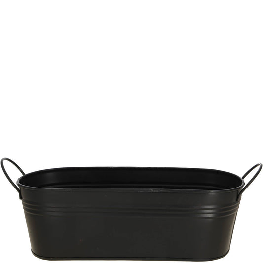 Pflanzkasten Mito Oval Schwarz