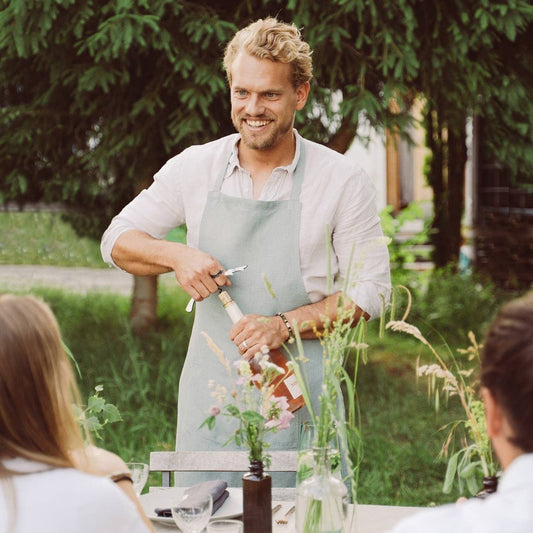 Ella – Leinen Schürze aus 100 % europäischem Leinen