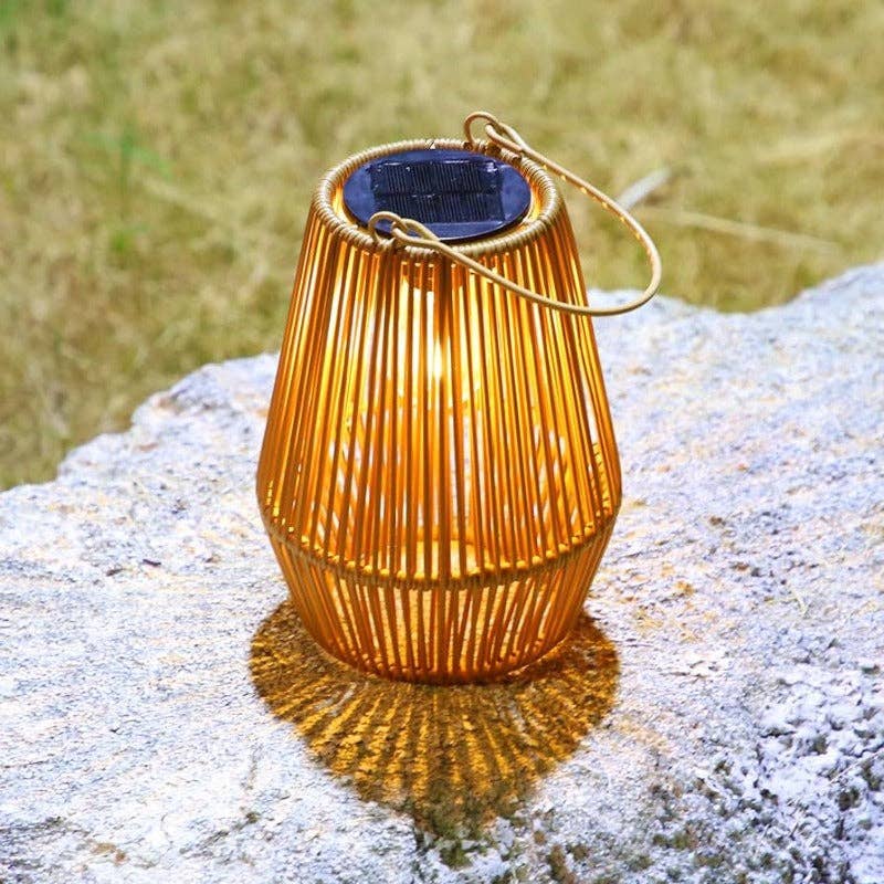 Solar-Rattanlaternen 2er-Set – Nachhaltige Gartenbeleuchtung mit Boho-Charme