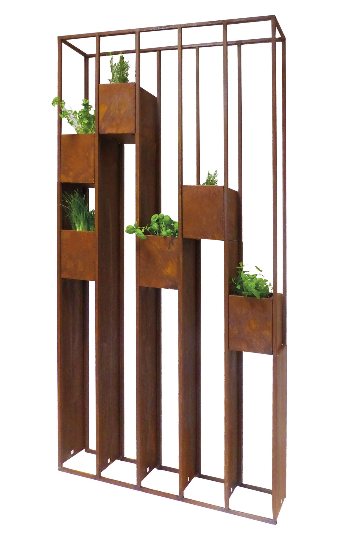 Pflanzregal Lazise, 183 cm, mit herausnehmbaren Pflanztöpfen