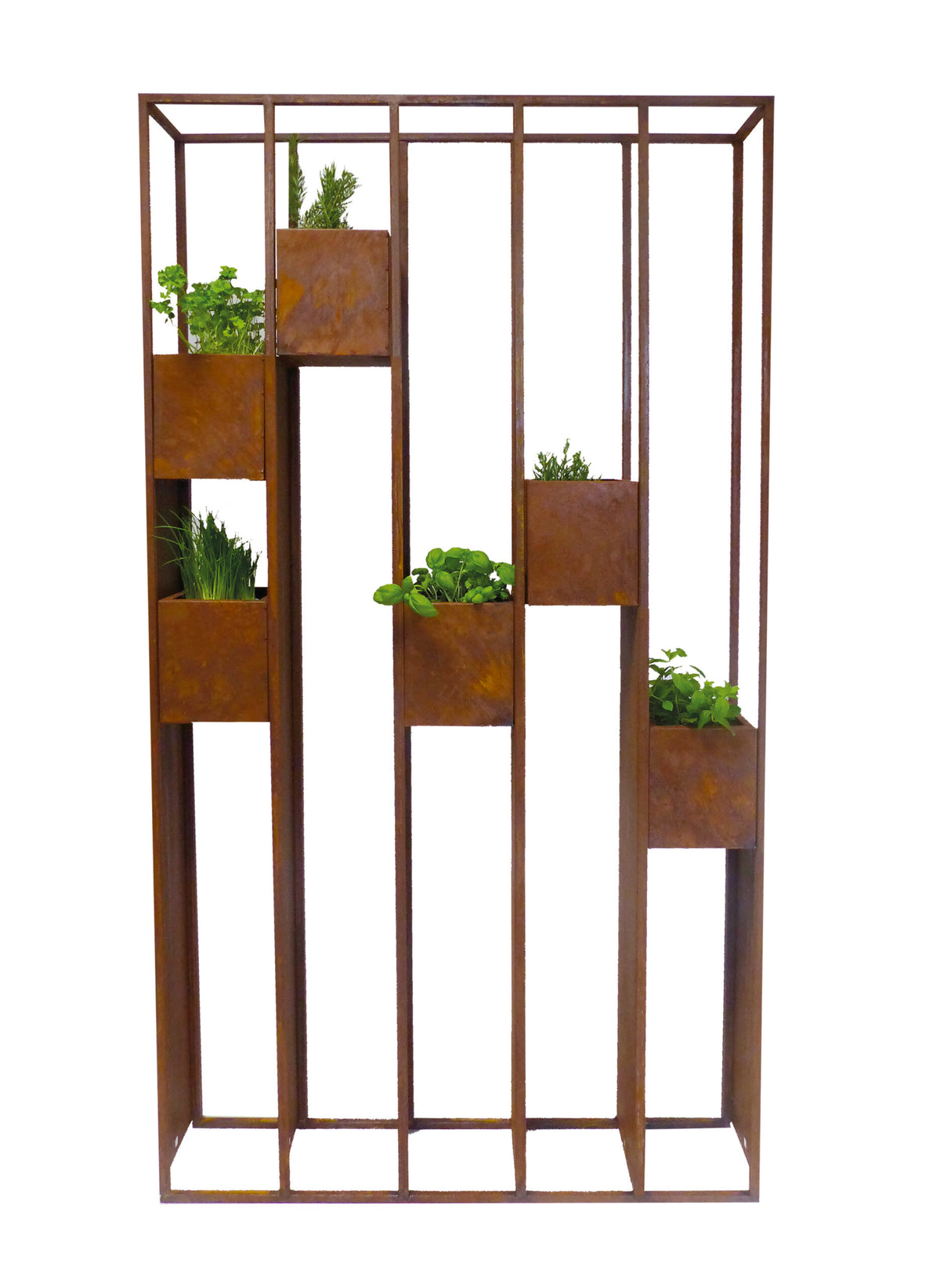 Pflanzregal Lazise, 183 cm, mit herausnehmbaren Pflanztöpfen