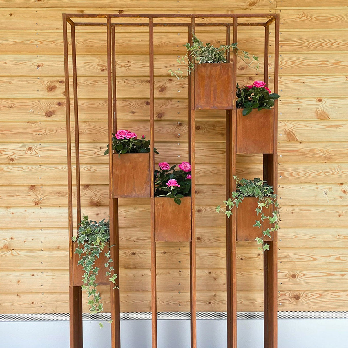 Pflanzregal Lazise, 183 cm, mit herausnehmbaren Pflanztöpfen