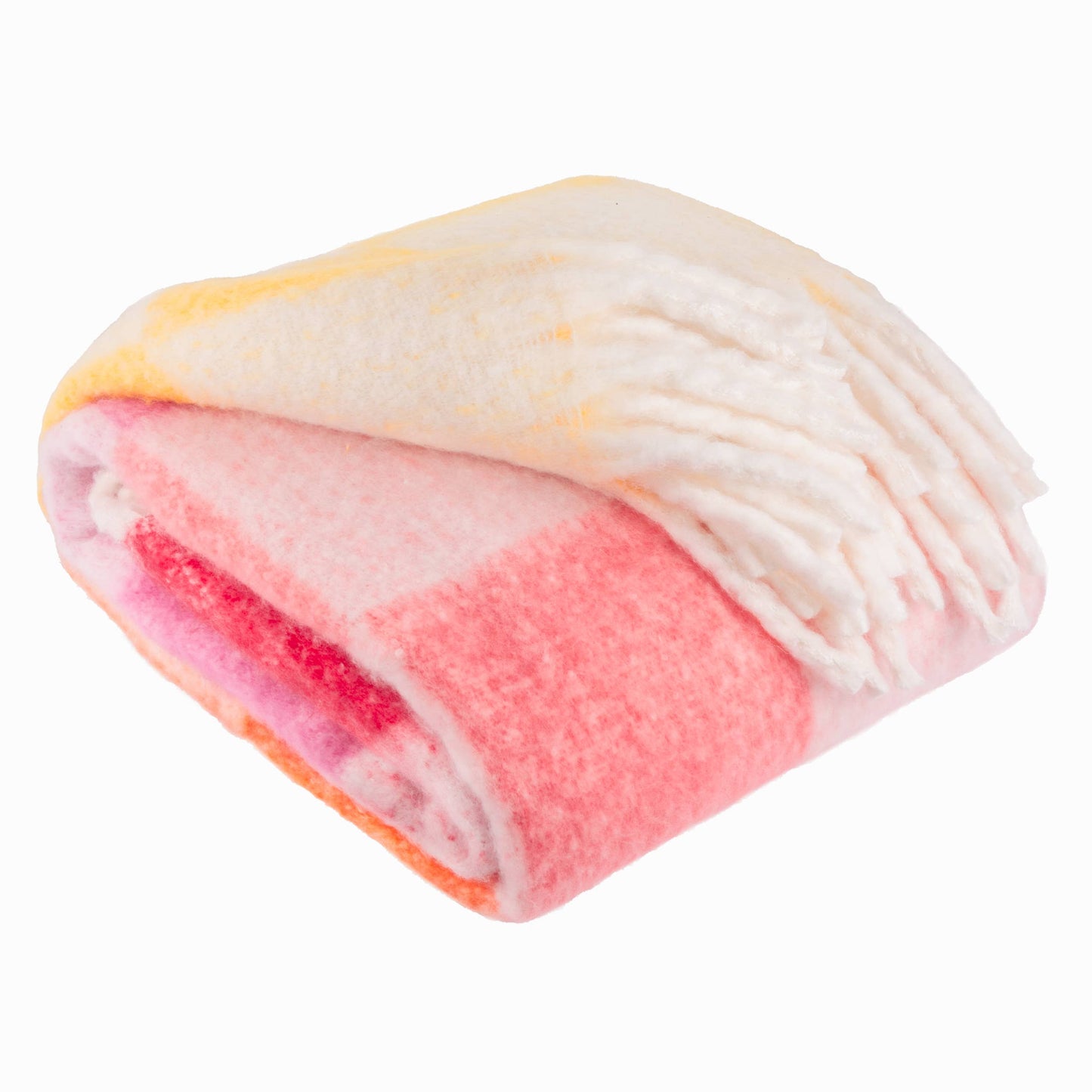 Maisie Decke Citrus Blush kariert – 130 × 180 cm