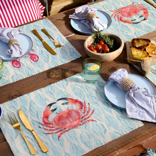 Abersoch Tischsets Marine – 4er-Set für drinnen & draußen