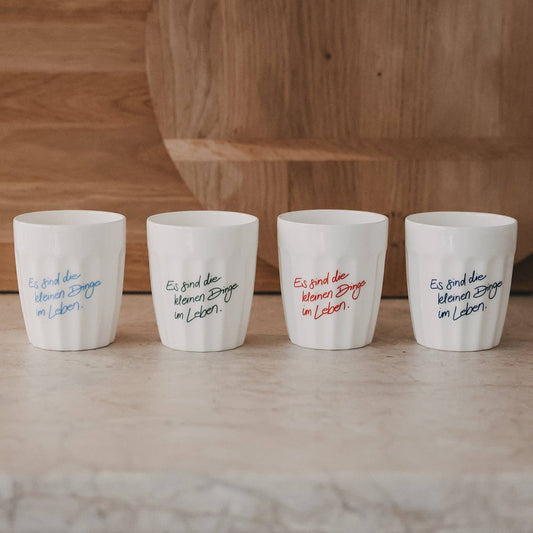 Becher Kleine Dinge dunkelblau (VE = 4 Stk.)