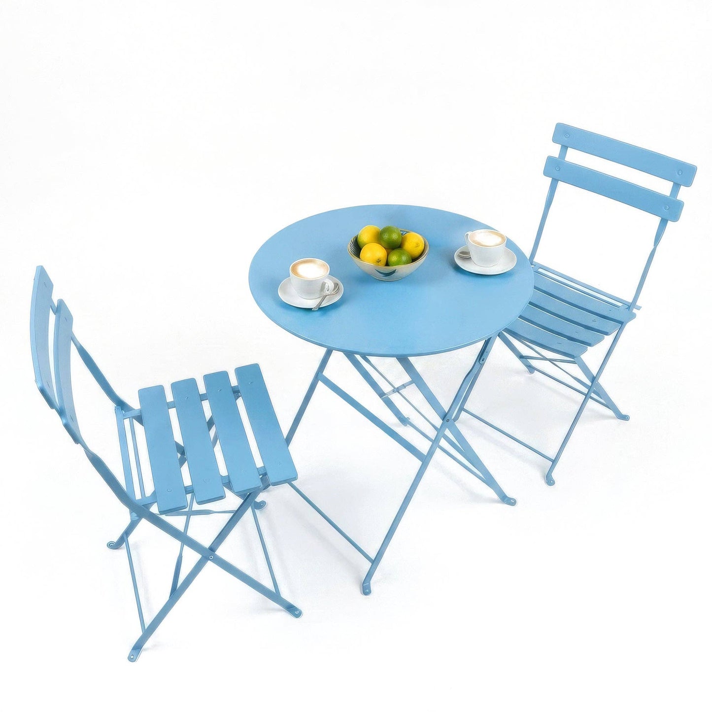 2-Sitzer Sussex Bistro-Set – rund: Marineblau