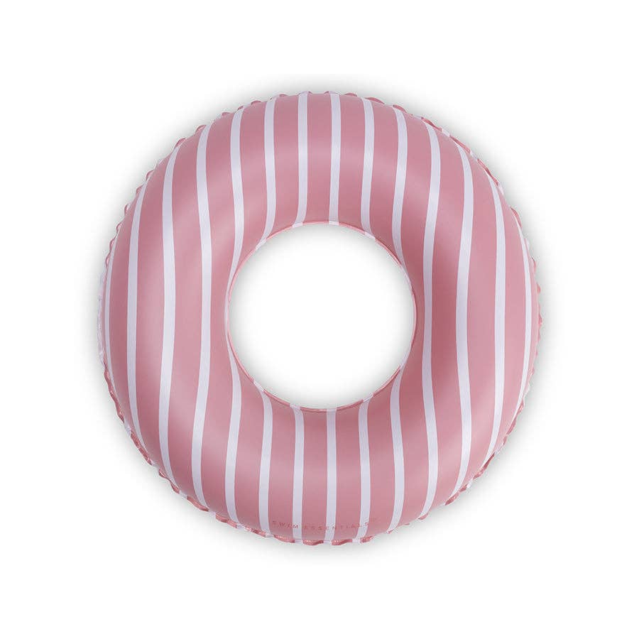 Schwimmring Rosa/Weiß gestreift – Zuckerdonut Design Ø 55 cm