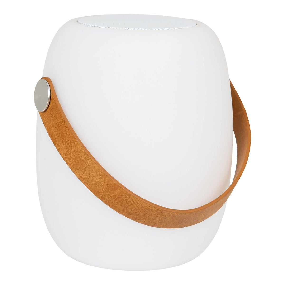 LED-Lampe mit Bluetooth-Lautsprecher, 18 × 21 cm, Weiß