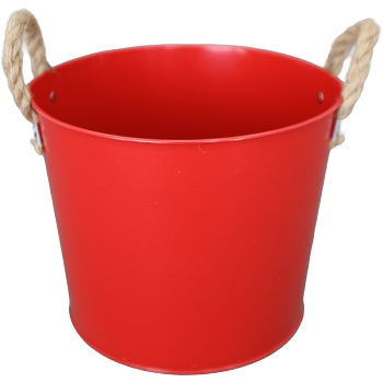 Pflanzkörbe LENZ aus rotem Metall – 2er-Set