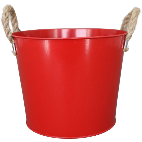 Pflanzkörbe LENZ aus rotem Metall – 2er-Set