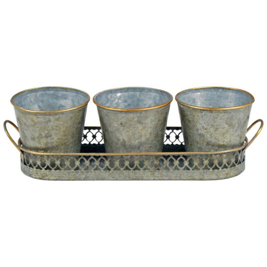 Regency Kräutertöpfe im Tablett – 3 Stück