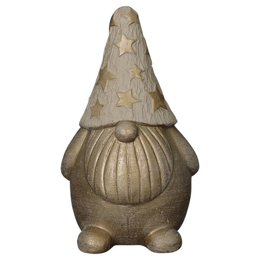 3er Set Santa & Zementtöpfe, Weihnachtsdeko