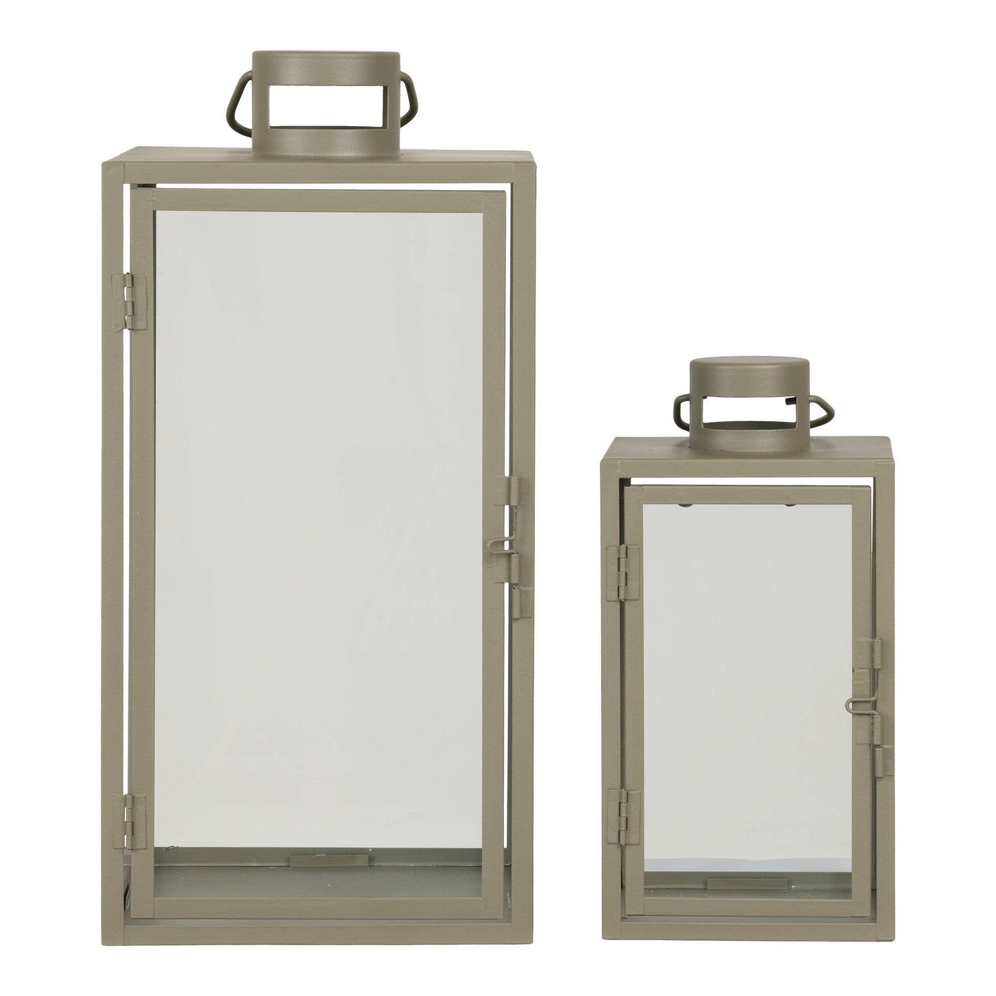Corfu Laternen 2er-Set Grün – Metall & Glas