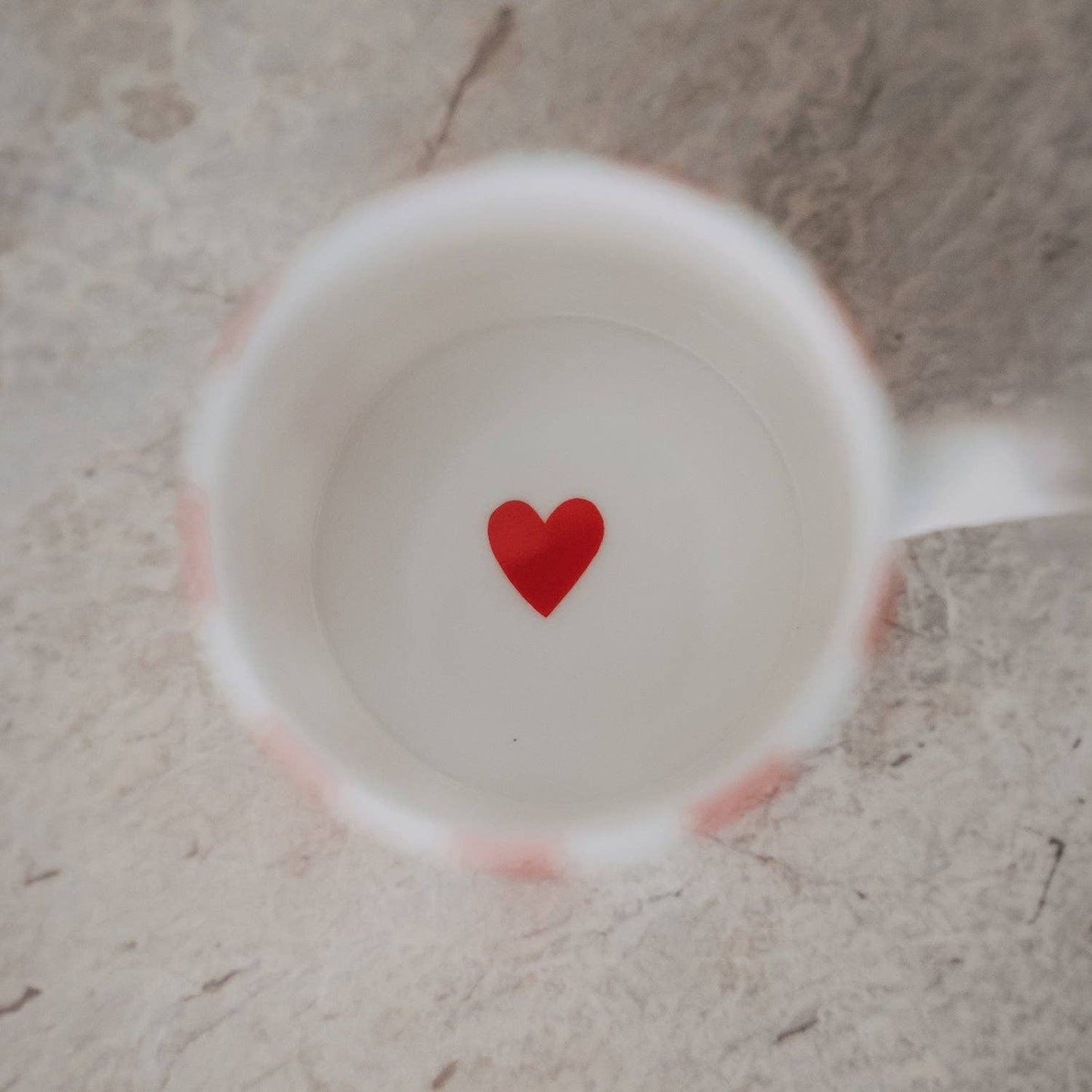Kleine Tasse Streifen rot (VE = 4 Stk.)