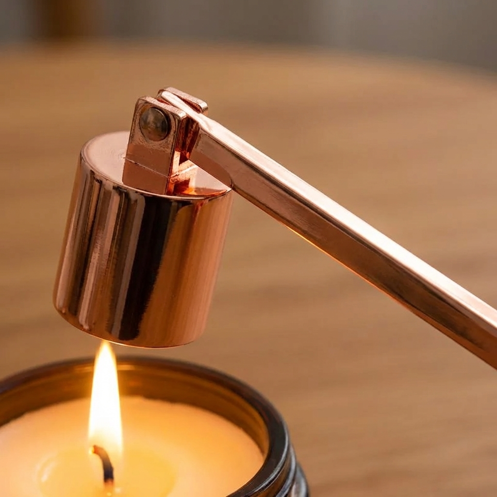 Kerzenlöscher aus Edelstahl: Gold