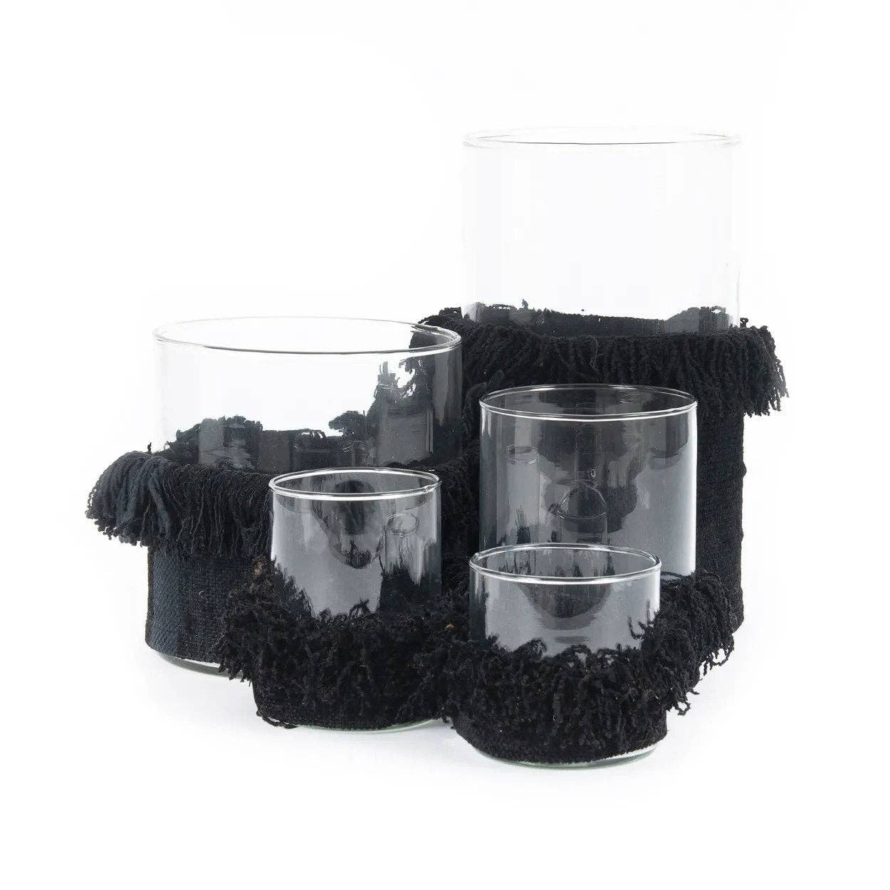 Oh My Gee Kerzenhalter – schwarzer Samt – M
