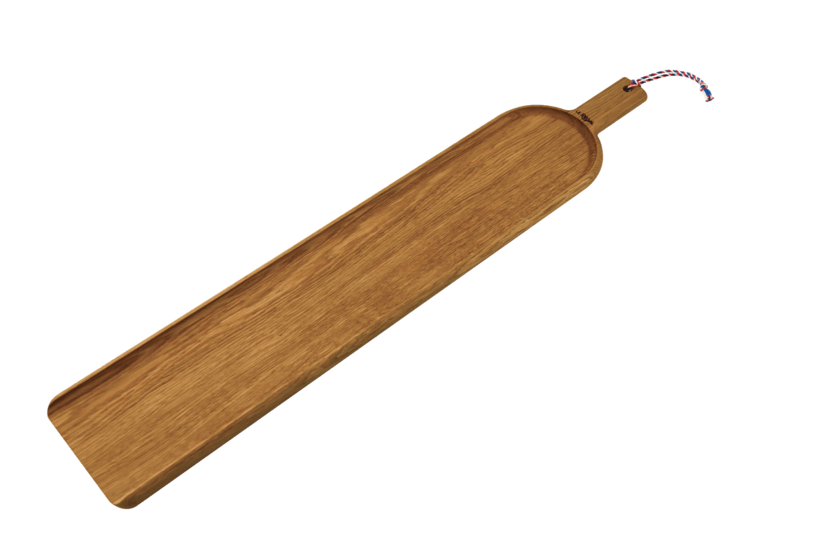 Langes Servierbrett aus französischem Eichenholz, 80 cm lang