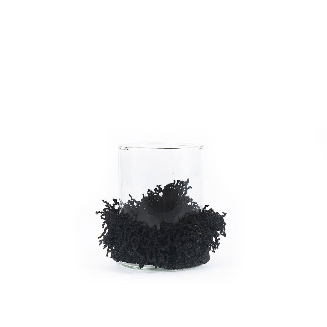 Oh My Gee Kerzenhalter – schwarzer Samt – M