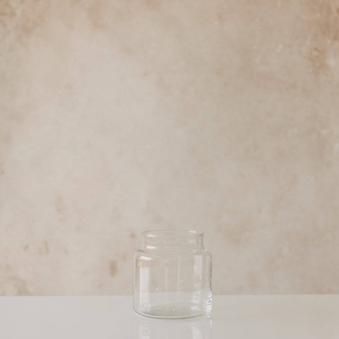 Vase aus Glas mittel Herzen weiß (VE = 6 Stk.)