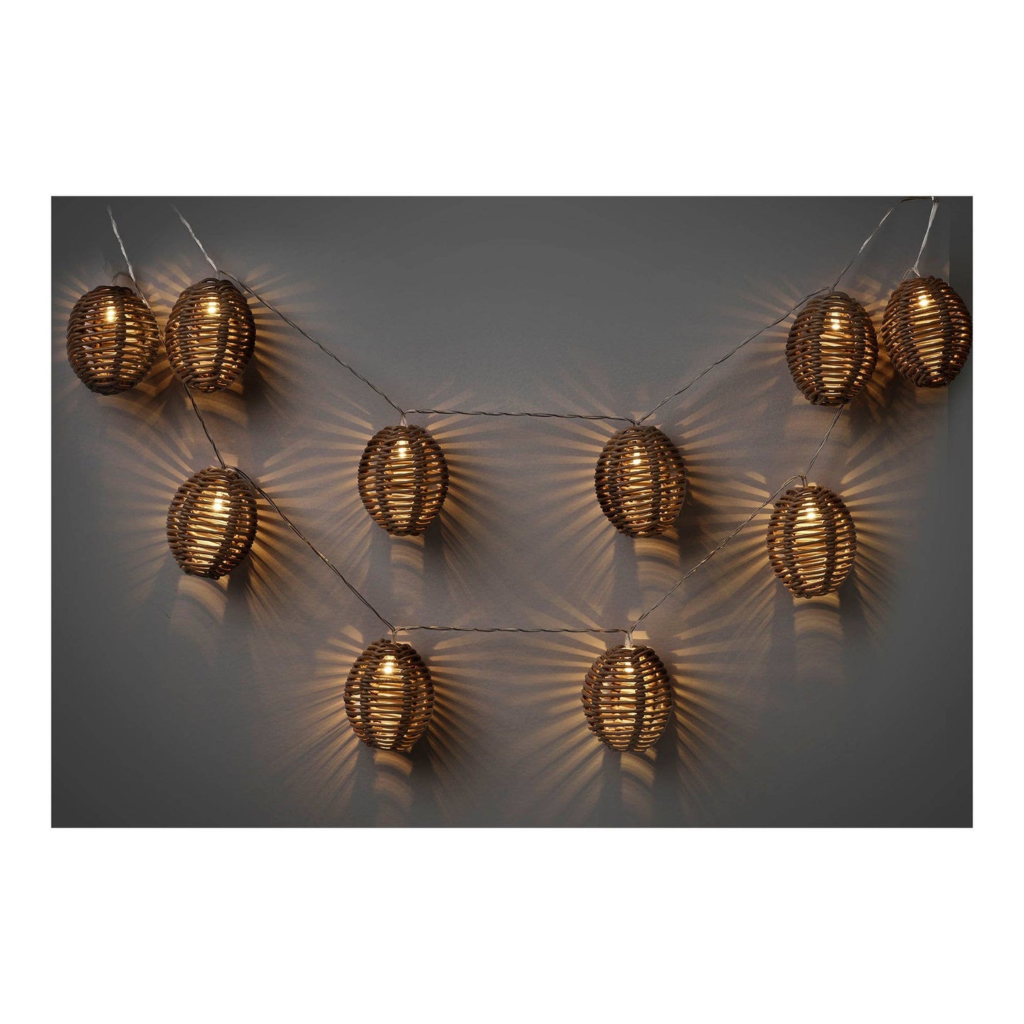 Carlisle LED Lichterkette - Natur / Schwarz