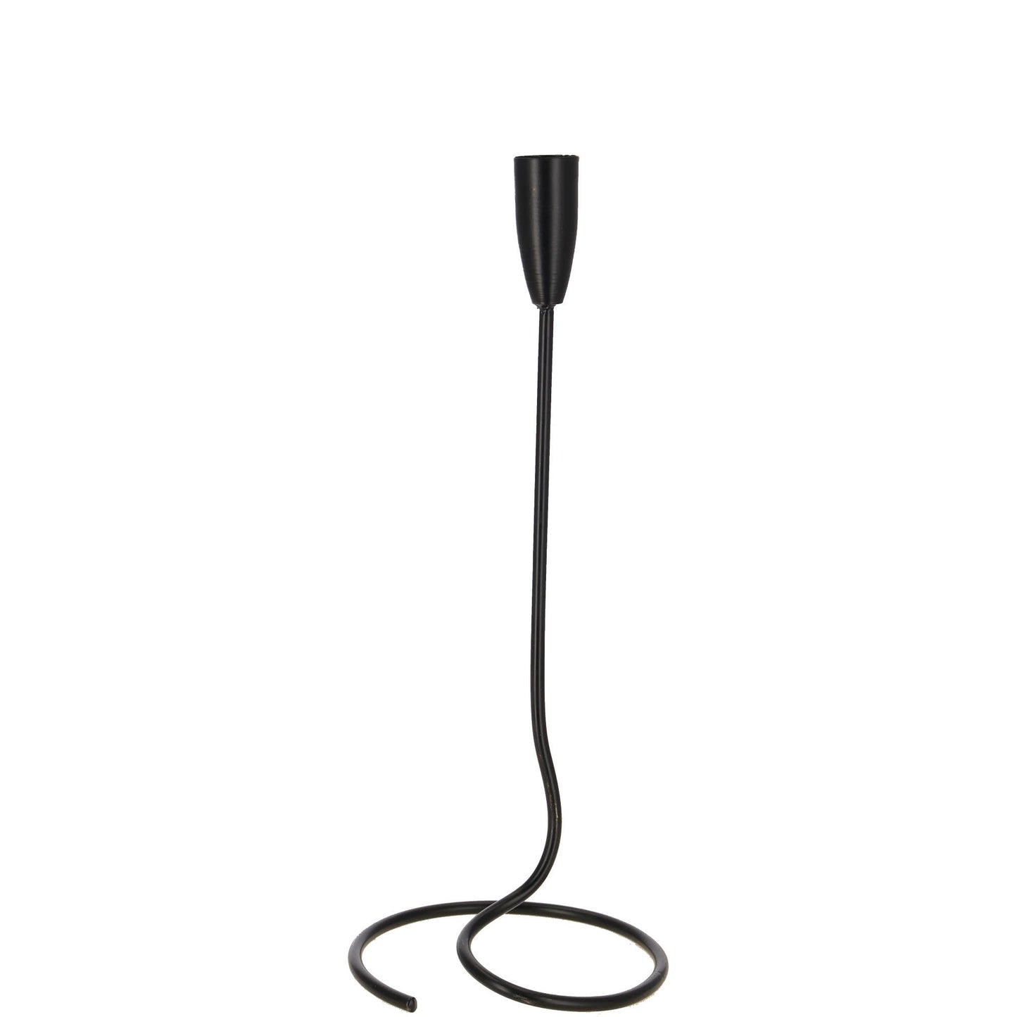 Metall Kerzenhalter Lano, D13cm, H32cm, Schwarz