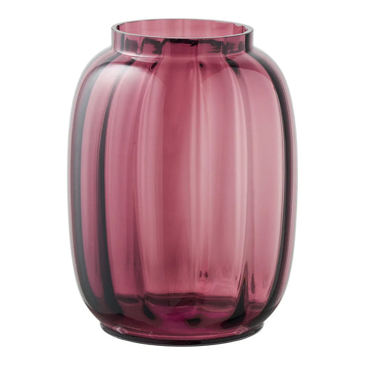 Vase - Geraucht Rot