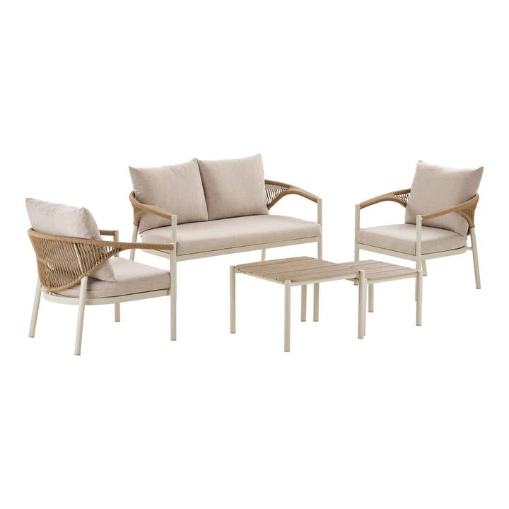 Abela Lounge-Set - Sand / Natur