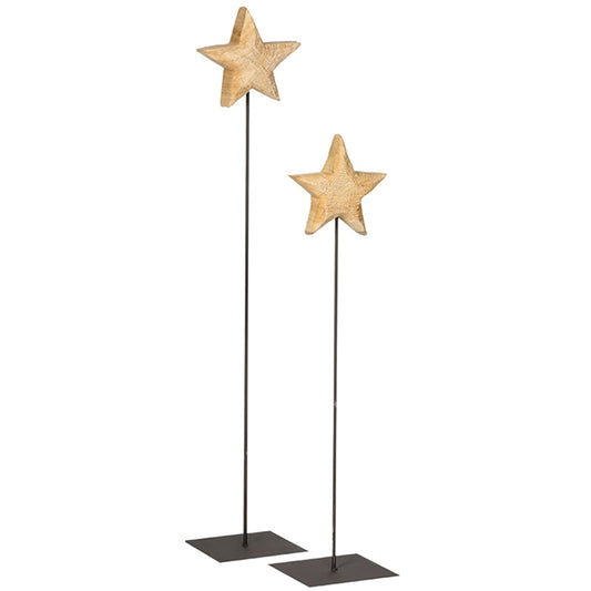 Stern auf Fuß – Natur, 90 cm