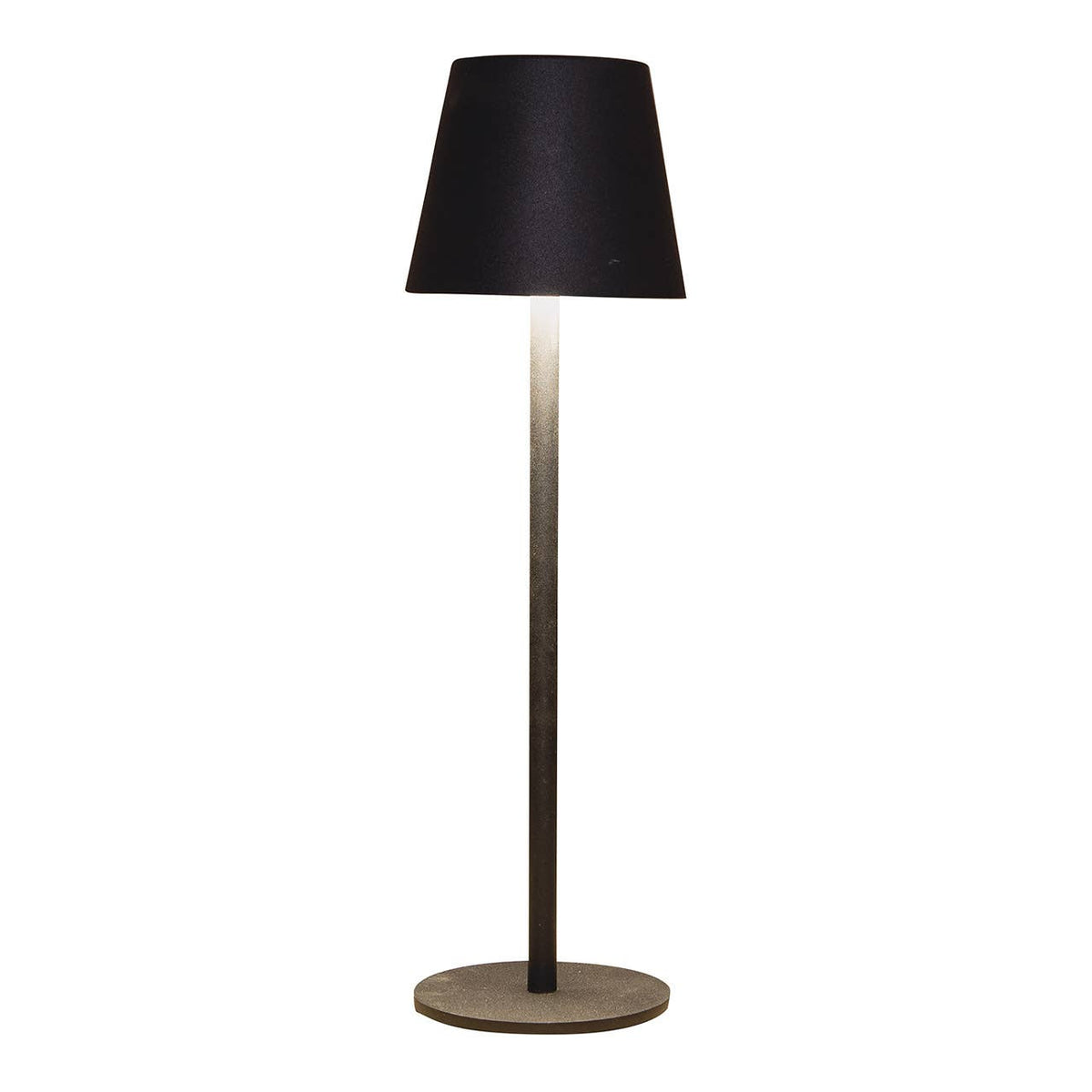 LED Tischlampe „Cozy Chalet“ – mattes Schwarz, warmweiß & dimmbar