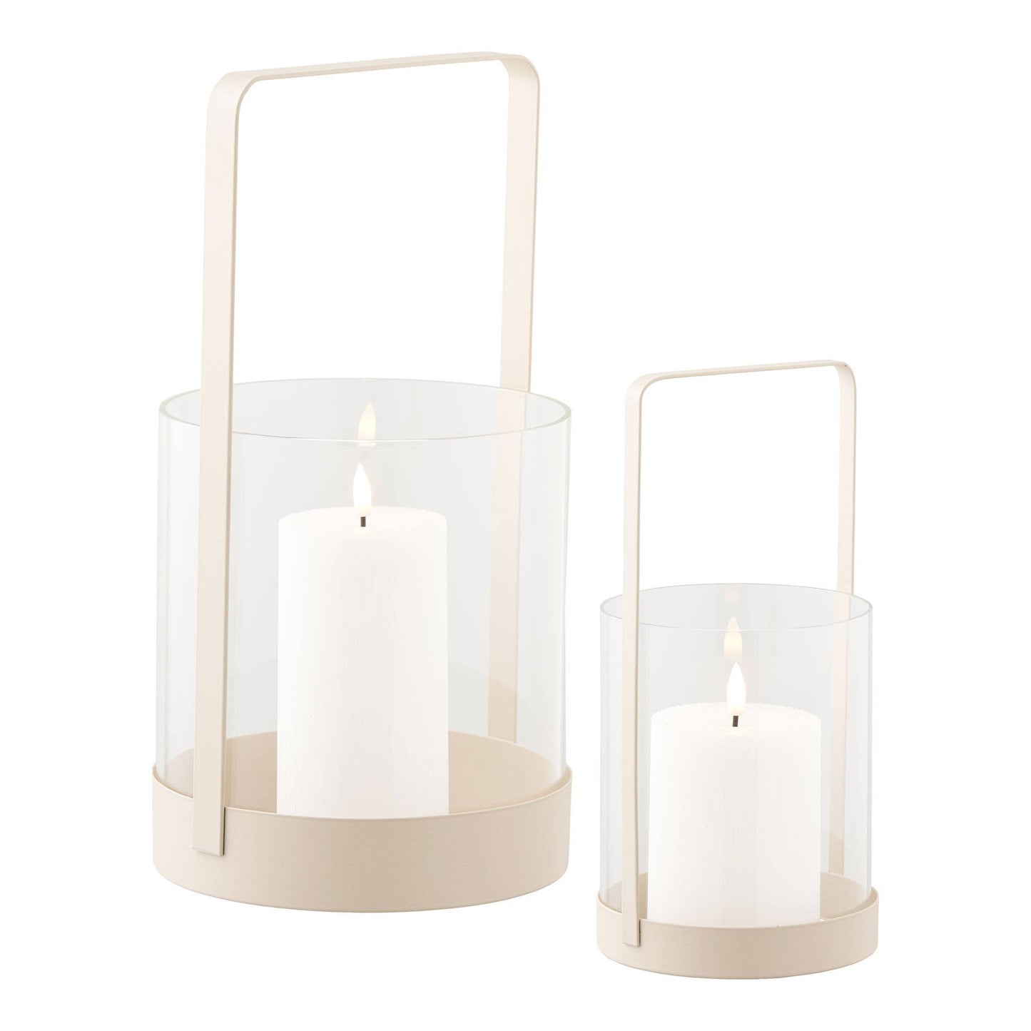 Hurrikan-Kerzenhalter - Beige